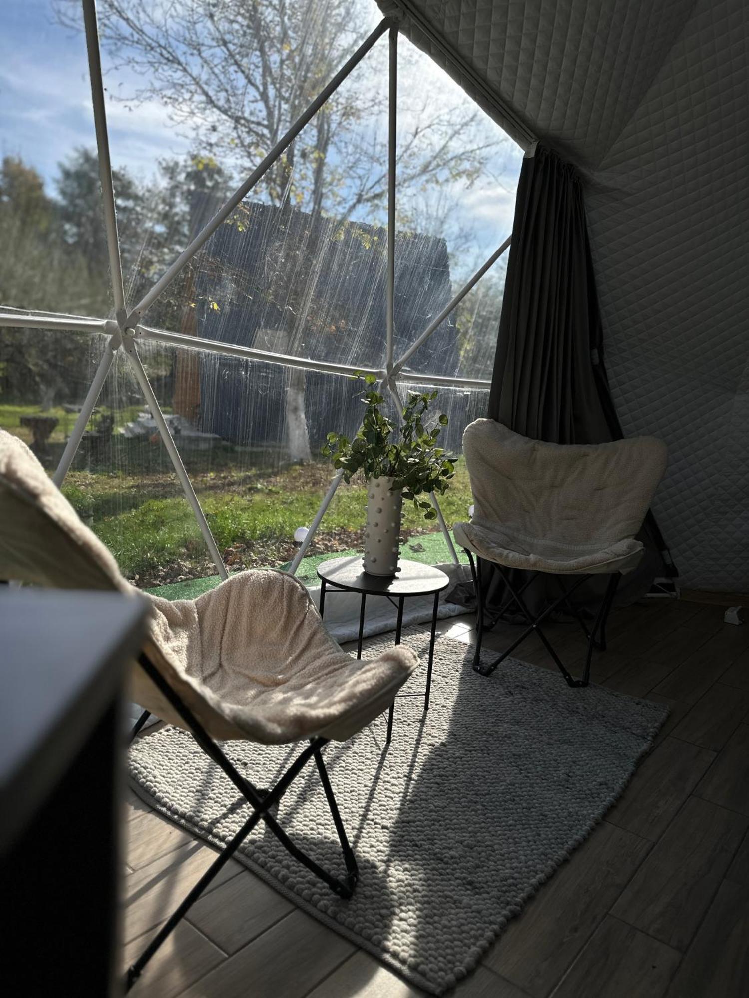 The Frog Glamping Hotell Horezu Eksteriør bilde